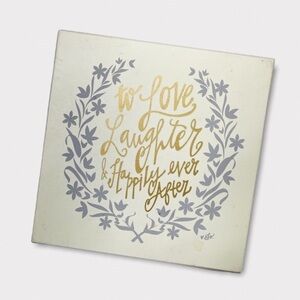 Wall Decor 3D Art “To Love Laughter & Happily‎ Ever After”